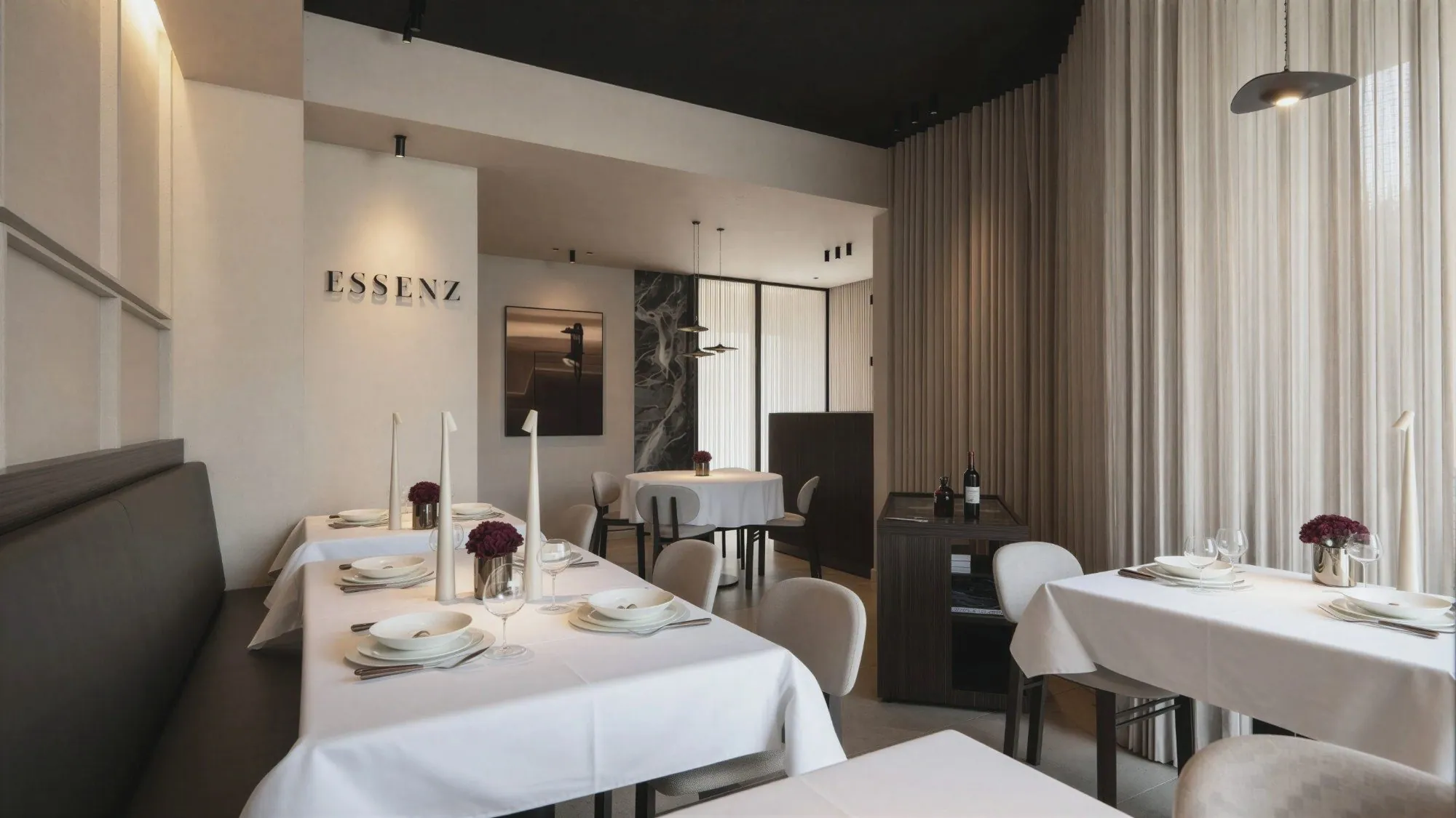 ESSENZ, concept et intérieur d’un restaurant, Anvers