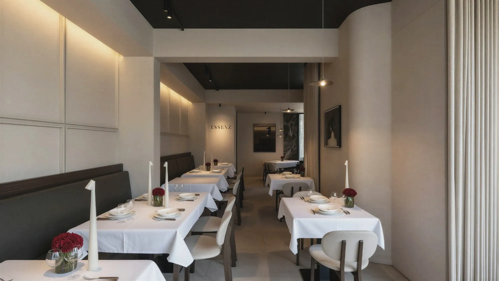 ESSENZ, concept et intérieur d’un restaurant, Anvers