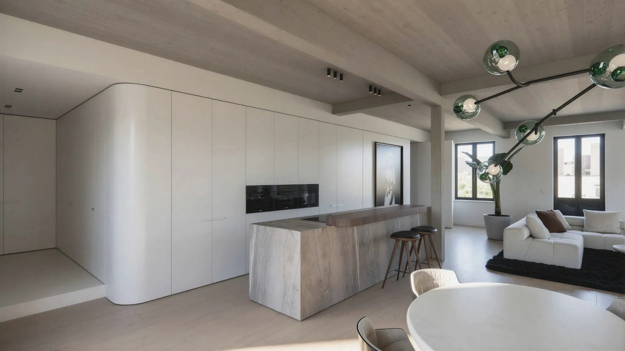 SERG, intérieur d’un penthouse en duplex, Anvers